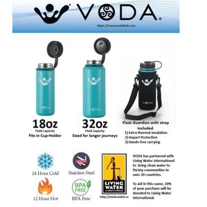 Reseller Pack - 10 Voda Flasks - 5 of Each in 2 Sizes, 18 Oz. & 32 Oz.